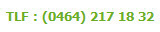 TLF : (0464) 217 18 32