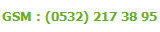 GSM : (0532) 217 38 95