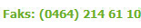  Faks: (0464) 214 61 10
