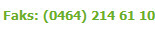  Faks: (0464) 214 61 10