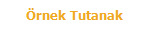 �rnek Tutanak